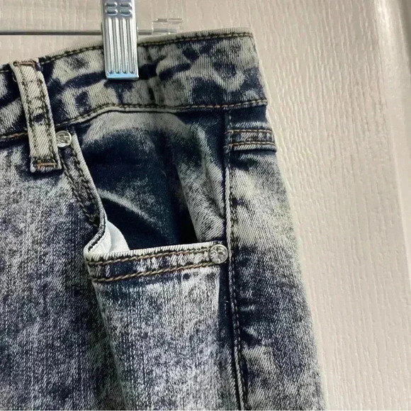 Acid Wash Denim Jeans with Bling/Rhinestone by Cato - Picture 7 of 12